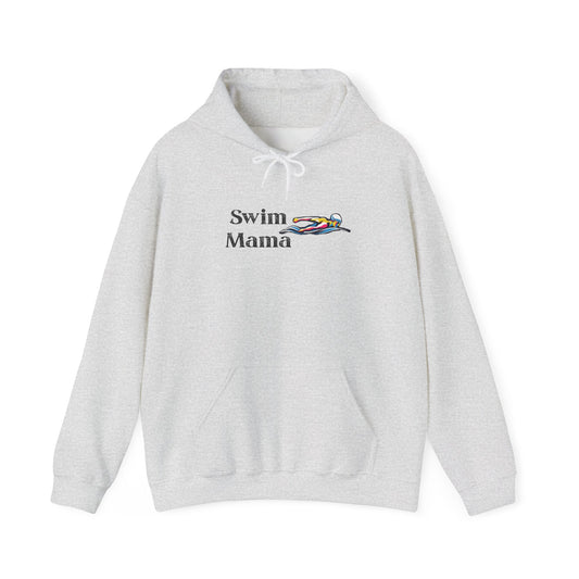 Swim Mama Hoodie - Cozy Swimwear Lover's Sweatshirt, Perfect Gift for Moms, Beach Days, Summer Holidays, Swim Class