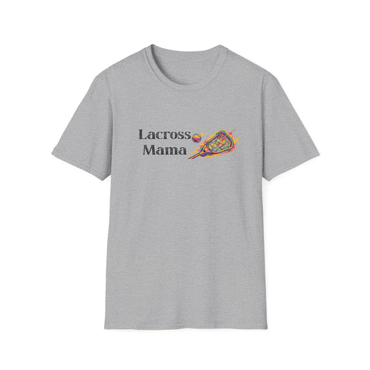 Lacrosse Mama T-Shirt, Gift for Lacrosse Moms, Softstyle Tee, Sports Apparel, Women's Casual Shirt, Mother's Day Gift
