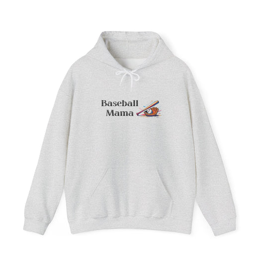 Baseball Mama Hooded Sweatshirt | Sports Apparel, Gift for Moms, Cozy Hoodie, Casual Wear, Parenting Merchandise