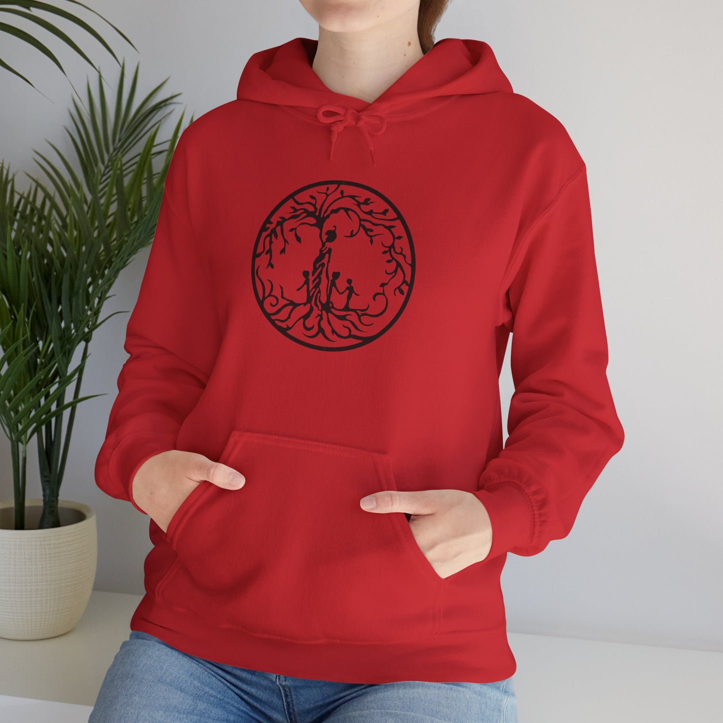 Tree of Life Three Children Unisex Hoodie | Cozy Illustration for Nature Lovers, Gift for Adventurers, Sustainable Fashion, Everyday Wear