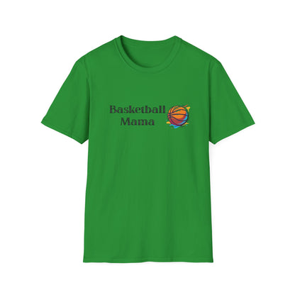 Basketball Mama Unisex Softstyle T-Shirt | Perfect Gift for Sports Moms | Birthday, Mother's Day, Sports Events, Game Day!