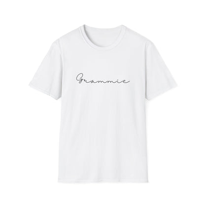 Grammie Unisex Softstyle T-Shirt, Gift for Grandma, Family Reunion Tee, Personalized Mother's Day Shirt, Cozy Everyday Wear