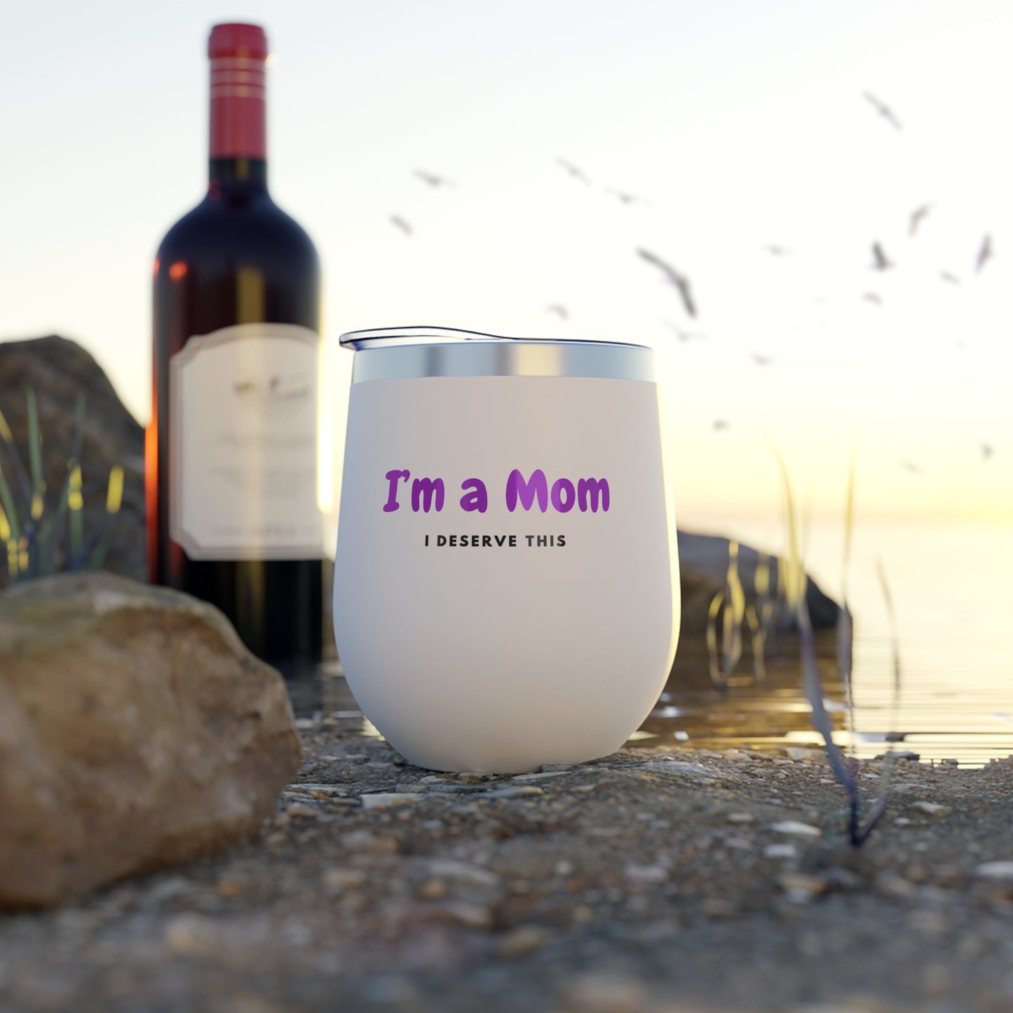 Stylish Insulated Cup for Moms - Perfect Gift for Mother's Day, Birthday, or Everyday Use, Durable Drinkware, Mom Life Essential, Fun Cup