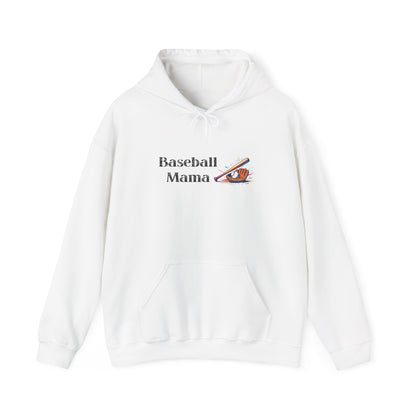 Baseball Mama Hooded Sweatshirt | Sports Apparel, Gift for Moms, Cozy Hoodie, Casual Wear, Parenting Merchandise
