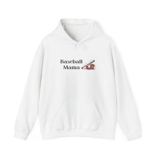 Baseball Mama Hooded Sweatshirt | Sports Apparel, Gift for Moms, Cozy Hoodie, Casual Wear, Parenting Merchandise