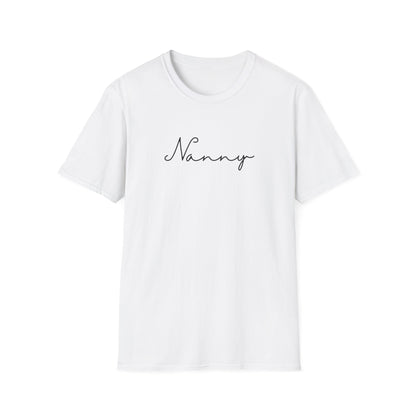 Nanny Softstyle T-Shirt for Caregivers, Gift for Grandparents, Casual Wear, Family Gatherings, Everyday Comfort