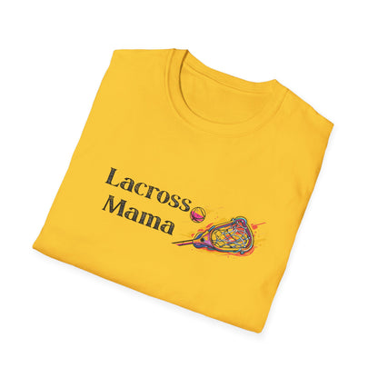 Lacrosse Mama T-Shirt, Gift for Lacrosse Moms, Softstyle Tee, Sports Apparel, Women's Casual Shirt, Mother's Day Gift