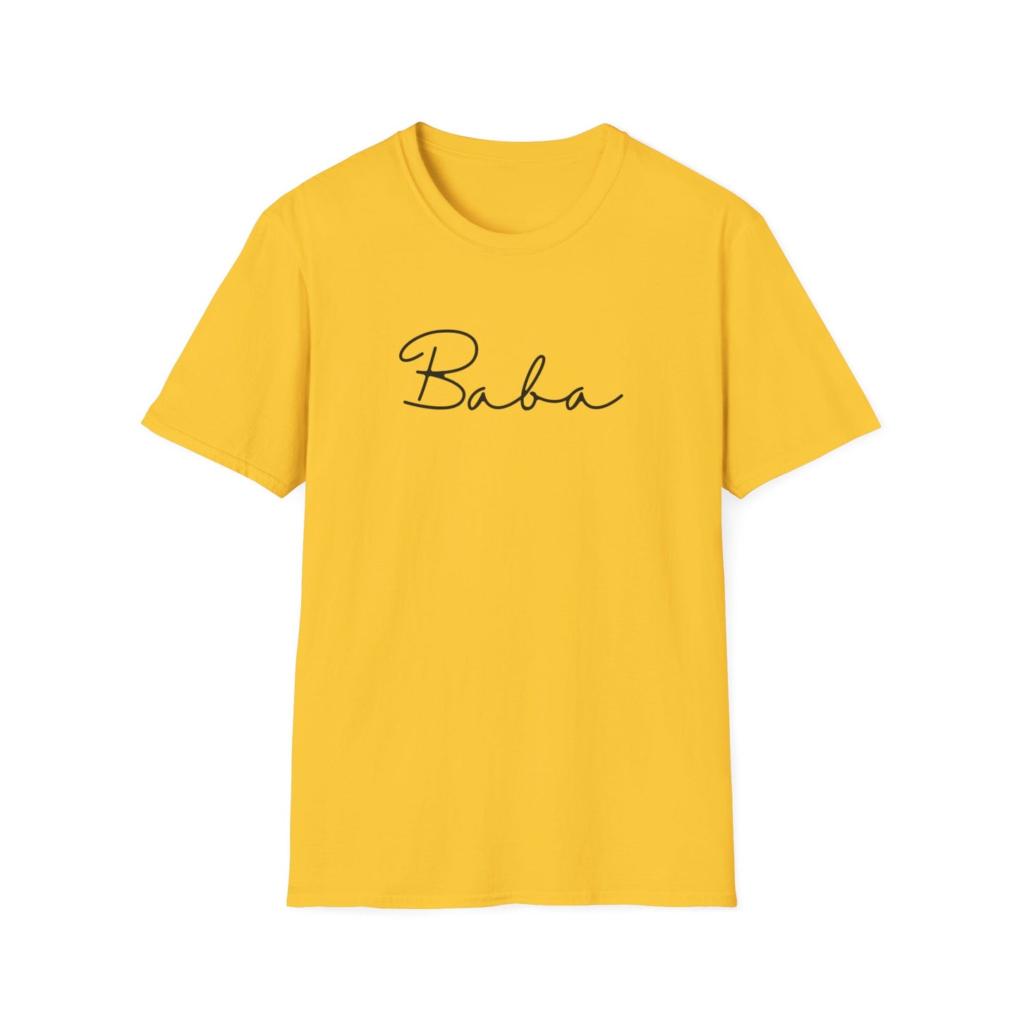 Baba Unisex Softstyle T-Shirt, Perfect Gift for Family Gatherings, Cute Baba Shirt, Celebrations, Cozy Casual Wear