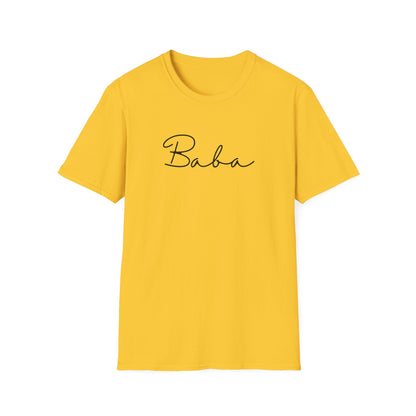 Baba Unisex Softstyle T-Shirt, Perfect Gift for Family Gatherings, Cute Baba Shirt, Celebrations, Cozy Casual Wear