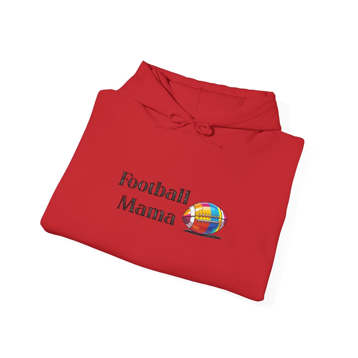 Football Mama Hooded Sweatshirt, Unisex Hoodie for Sports Moms, Gift for Football Lovers, Cozy Athletic Apparel, Game Day Outfit