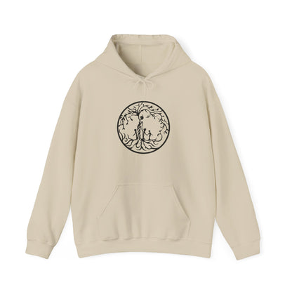 Tree of Life Three Children Unisex Hoodie | Cozy Illustration for Nature Lovers, Gift for Adventurers, Sustainable Fashion, Everyday Wear