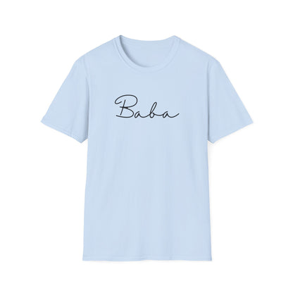 Baba Unisex Softstyle T-Shirt, Perfect Gift for Family Gatherings, Cute Baba Shirt, Celebrations, Cozy Casual Wear