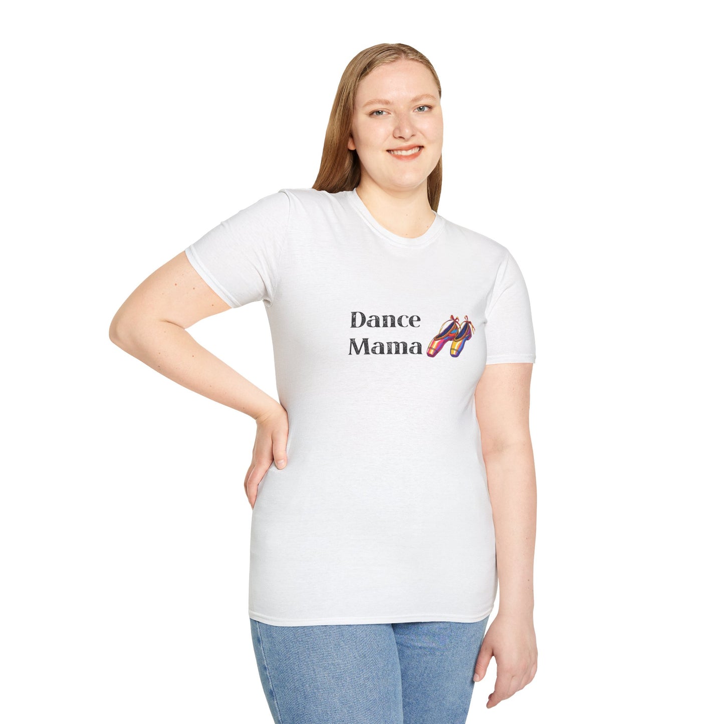 Dance Mama Unisex Softstyle T-Shirt, Gift for Dancers, Mother's Day Tee, Dance Mom Shirt, Fun Dancewear, Comfortable Everyday Wear