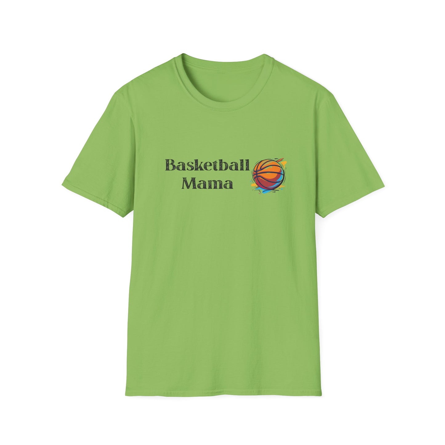 Basketball Mama Unisex Softstyle T-Shirt | Perfect Gift for Sports Moms | Birthday, Mother's Day, Sports Events, Game Day!