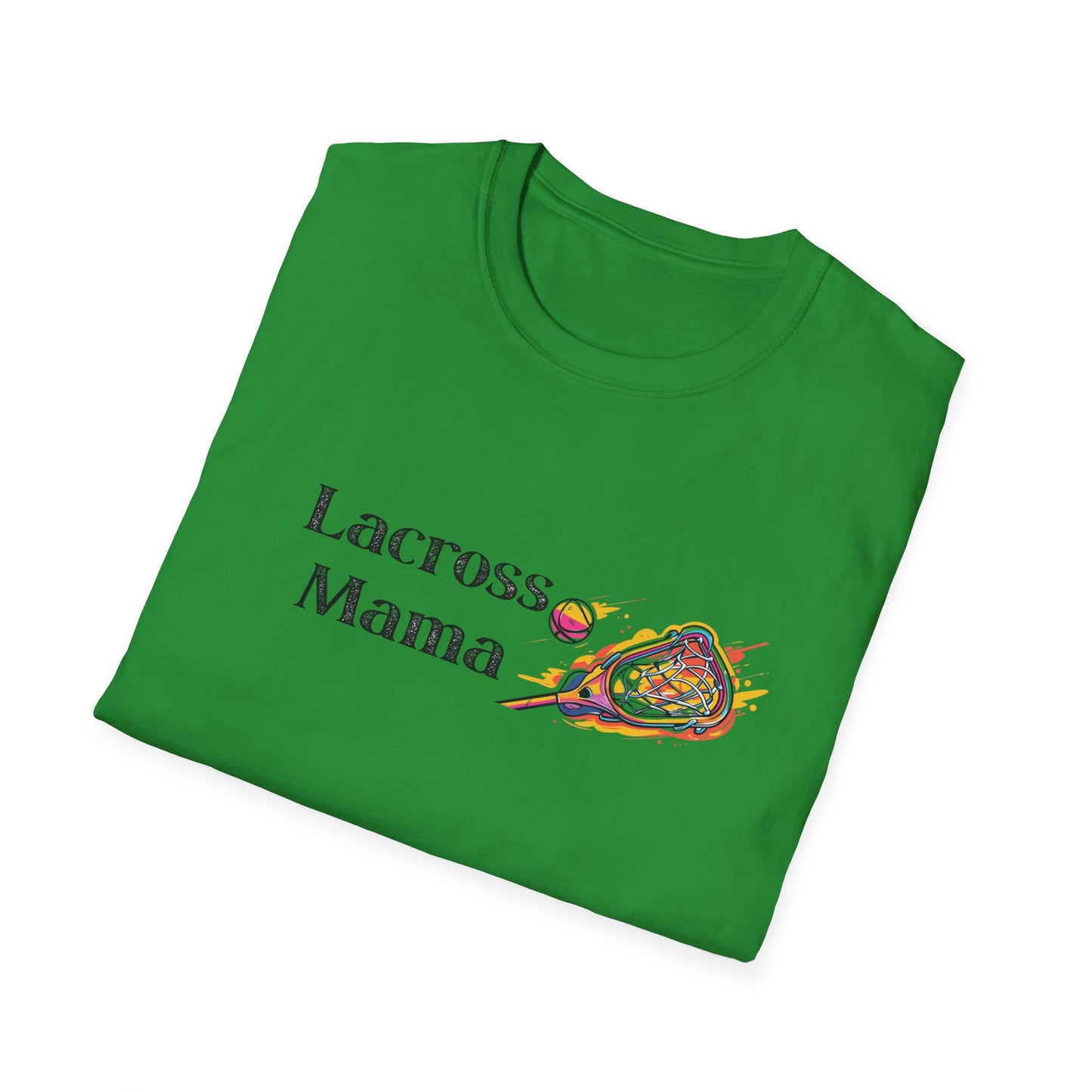 Lacrosse Mama T-Shirt, Gift for Lacrosse Moms, Softstyle Tee, Sports Apparel, Women's Casual Shirt, Mother's Day Gift