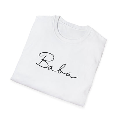 Baba Unisex Softstyle T-Shirt, Perfect Gift for Family Gatherings, Cute Baba Shirt, Celebrations, Cozy Casual Wear