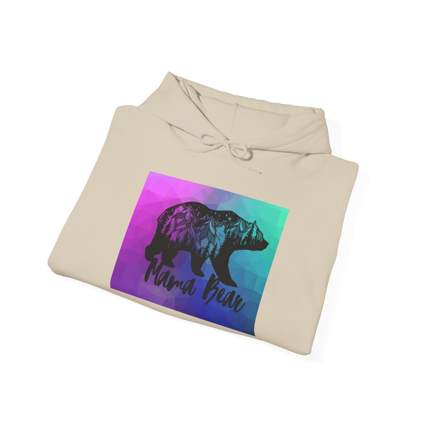 Nature-Inspired Bear Graphic Hoodie, Cozy Wildlife Sweatshirt, Unisex Hooded Top, Gift for Animal Lovers, Outdoor Apparel