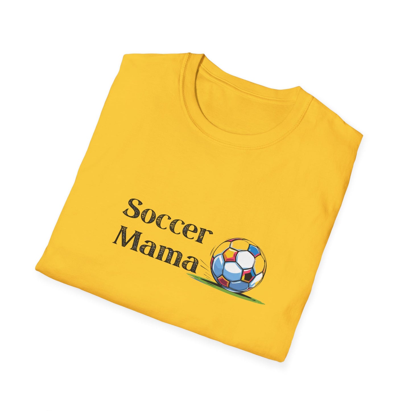 Soccer Mama T-Shirt | Unisex Softstyle Tee for Sports Moms, Gift for Soccer Lovers, Casual Wear, Team Spirit, Birthday Present