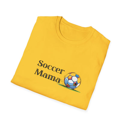 Soccer Mama T-Shirt | Unisex Softstyle Tee for Sports Moms, Gift for Soccer Lovers, Casual Wear, Team Spirit, Birthday Present