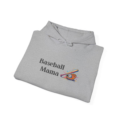 Baseball Mama Hooded Sweatshirt | Sports Apparel, Gift for Moms, Cozy Hoodie, Casual Wear, Parenting Merchandise