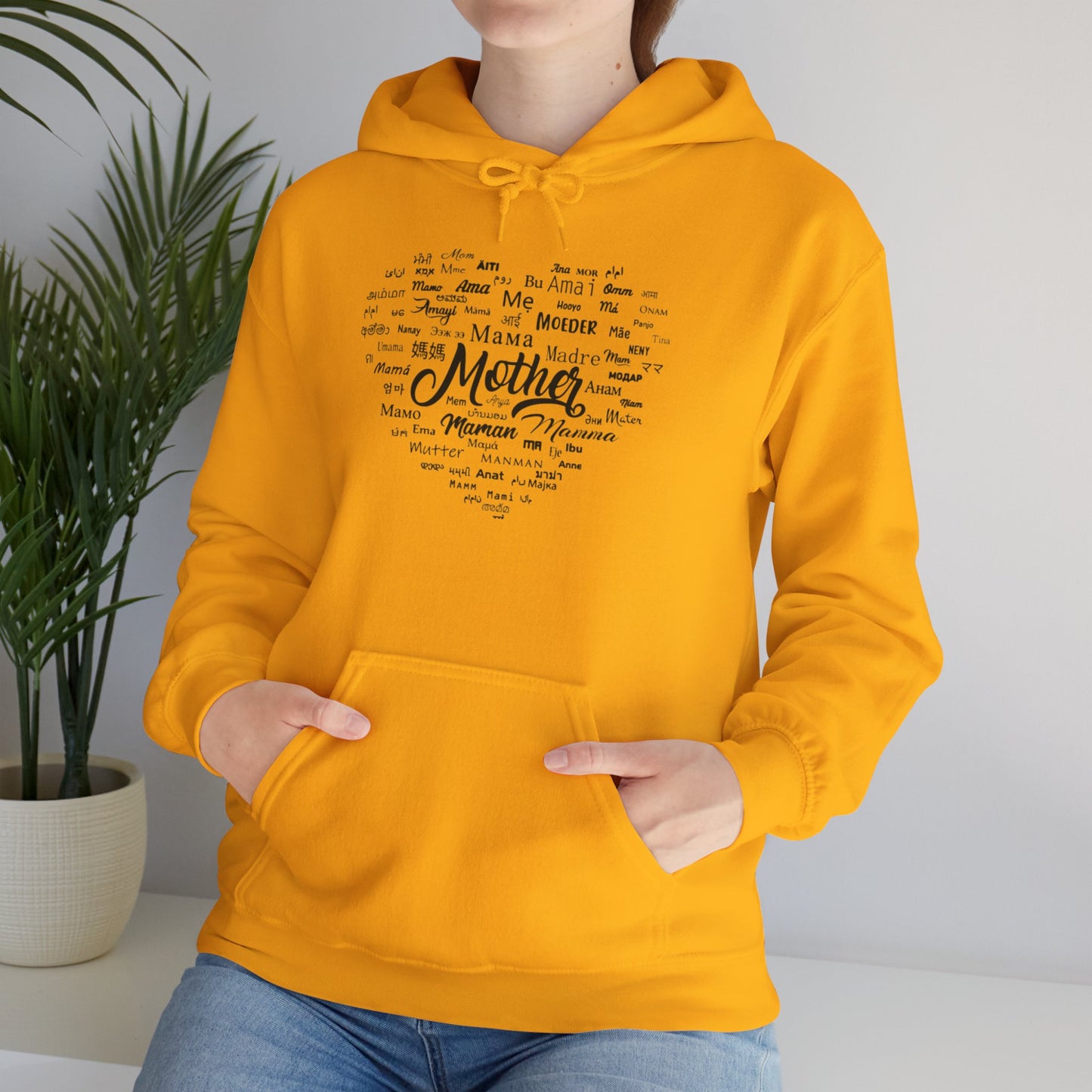 Mother's Day Heart Sweatshirt, Cozy Gift for Mom, Unisex Hoodie, Mother's Love Apparel, Family Celebration Wear, Heartfelt Gift Idea