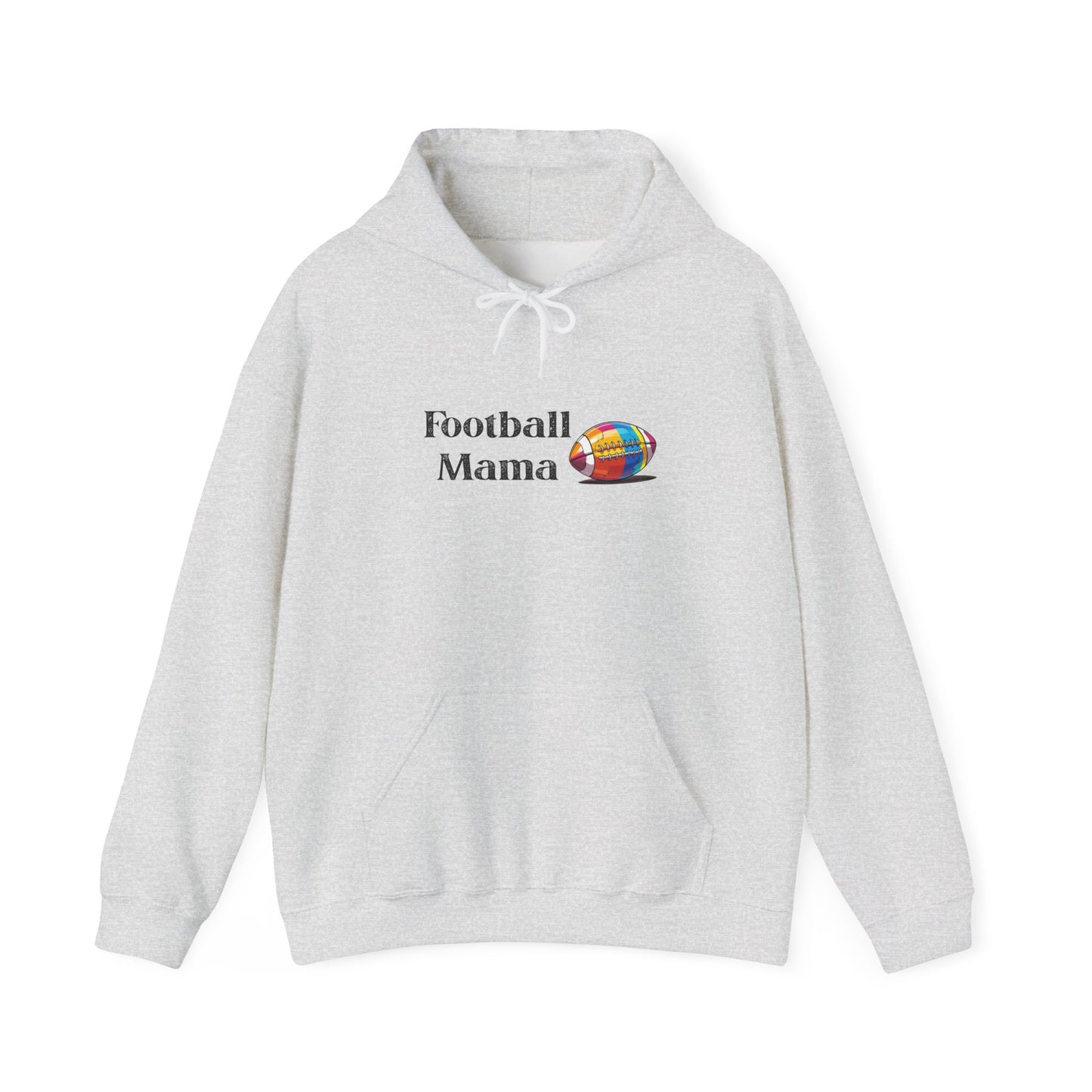 Football Mama Hooded Sweatshirt, Unisex Hoodie for Sports Moms, Gift for Football Lovers, Cozy Athletic Apparel, Game Day Outfit