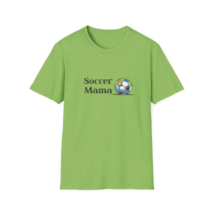 Soccer Mama T-Shirt | Unisex Softstyle Tee for Sports Moms, Gift for Soccer Lovers, Casual Wear, Team Spirit, Birthday Present