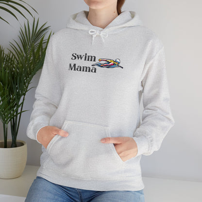 Swim Mama Hoodie - Cozy Swimwear Lover's Sweatshirt, Perfect Gift for Moms, Beach Days, Summer Holidays, Swim Class