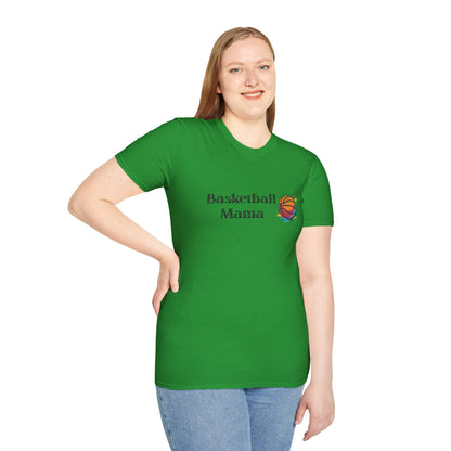 Basketball Mama Unisex Softstyle T-Shirt | Perfect Gift for Sports Moms | Birthday, Mother's Day, Sports Events, Game Day!