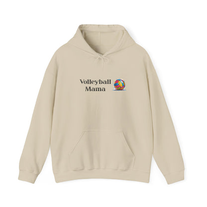 Volleyball Mama Hoodie - Cozy Sweatshirt for Sports Lovers, Gift for Moms, Beach Day Apparel, Team Spirit Wear, Summer Fun