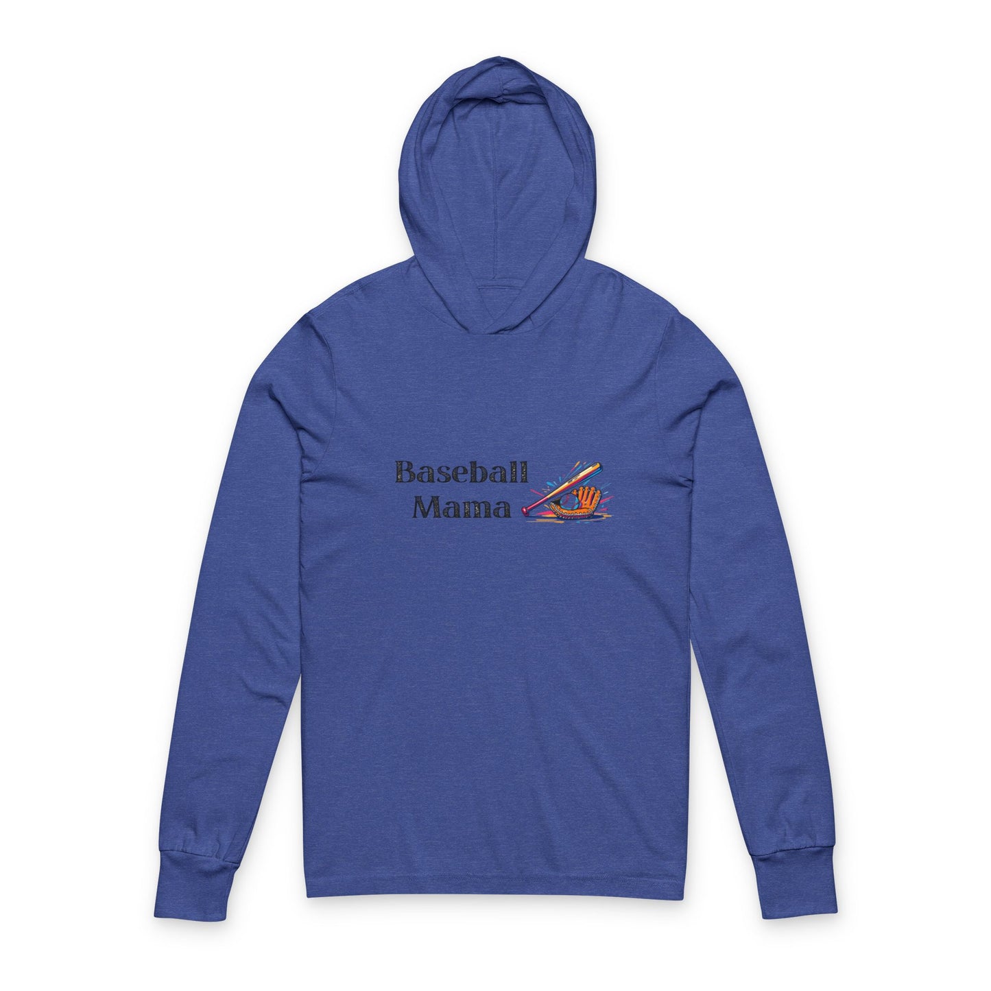 Baseball Mama Unisex Hooded Long Sleeve Tee, Soft Hoodie for Sports Fans, Perfect Gift for Mother's Day, Baseball Events, Casual Wear