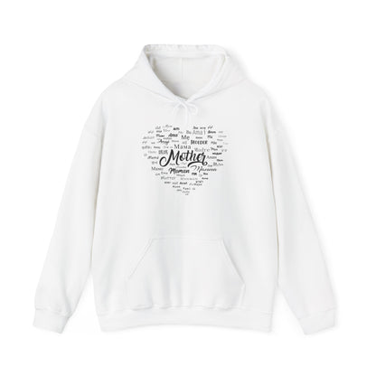 Mother's Day Heart Sweatshirt, Cozy Gift for Mom, Unisex Hoodie, Mother's Love Apparel, Family Celebration Wear, Heartfelt Gift Idea