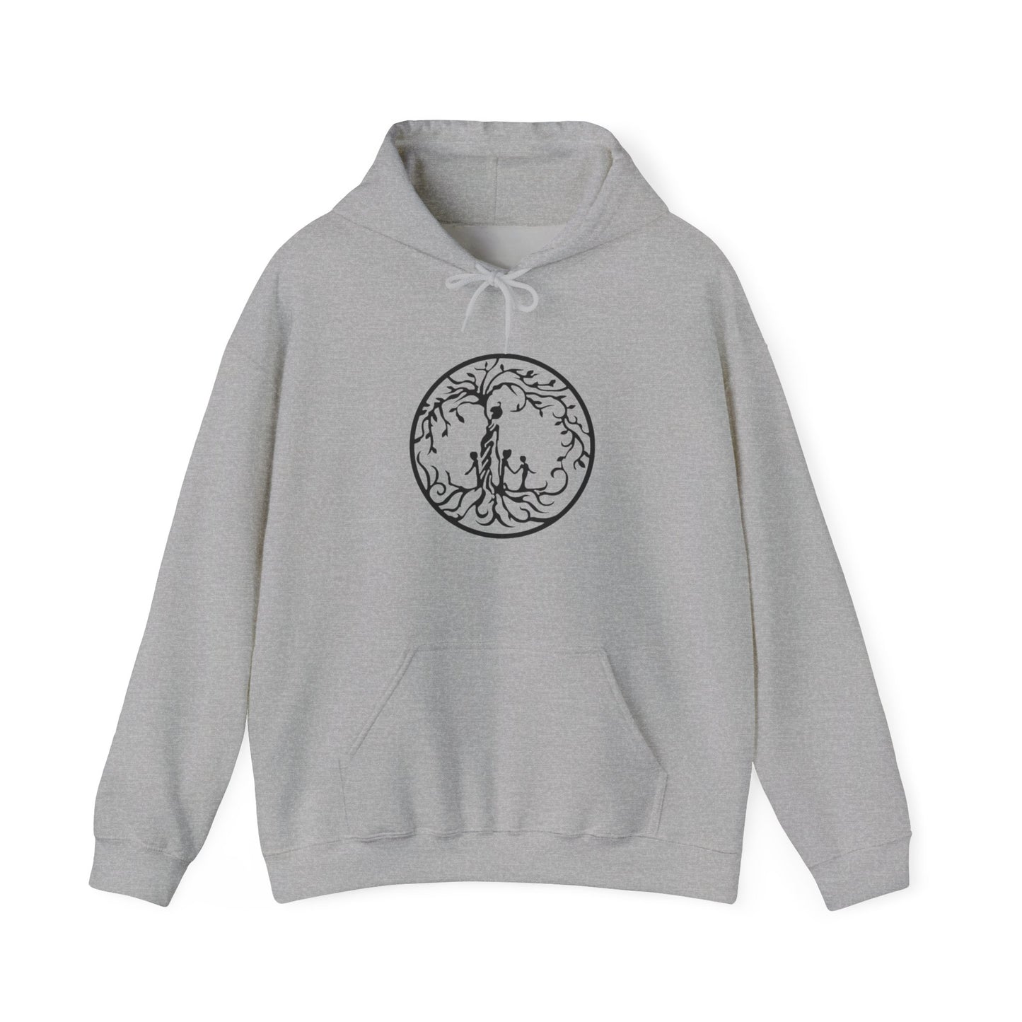 Tree of Life Three Children Unisex Hoodie | Cozy Illustration for Nature Lovers, Gift for Adventurers, Sustainable Fashion, Everyday Wear