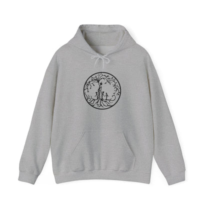 Tree of Life Three Children Unisex Hoodie | Cozy Illustration for Nature Lovers, Gift for Adventurers, Sustainable Fashion, Everyday Wear