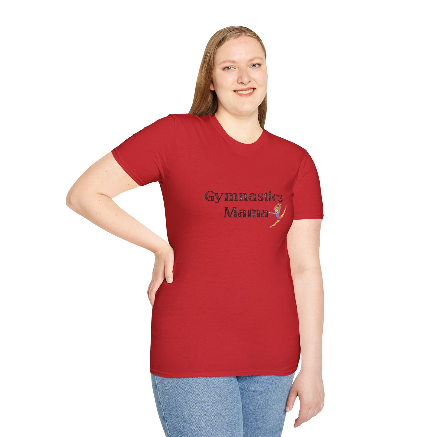 Gymnastics Mama T-Shirt | Unisex Softstyle Tee, Perfect Gift for Gymnastics Moms, Sportswear, Mother's Day, Gym T-Shirt, Athletic Apparel