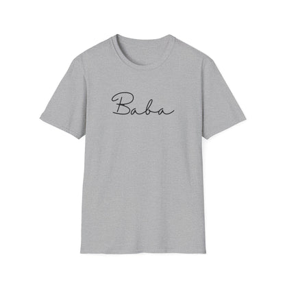 Baba Unisex Softstyle T-Shirt, Perfect Gift for Family Gatherings, Cute Baba Shirt, Celebrations, Cozy Casual Wear
