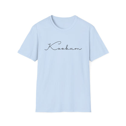 Kookum Unisex Softstyle T-Shirt, Gift for Grandmother, Mother's Day, Comfortable Casual Wear, Family Reunion, Birthday Gift