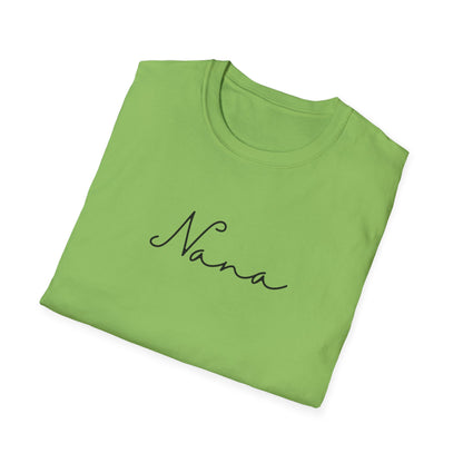 Nana Softstyle T-Shirt, Cute Gift for Grandmothers, Family Reunion Apparel, Mother's Day Gift, Everyday Comfort Tee