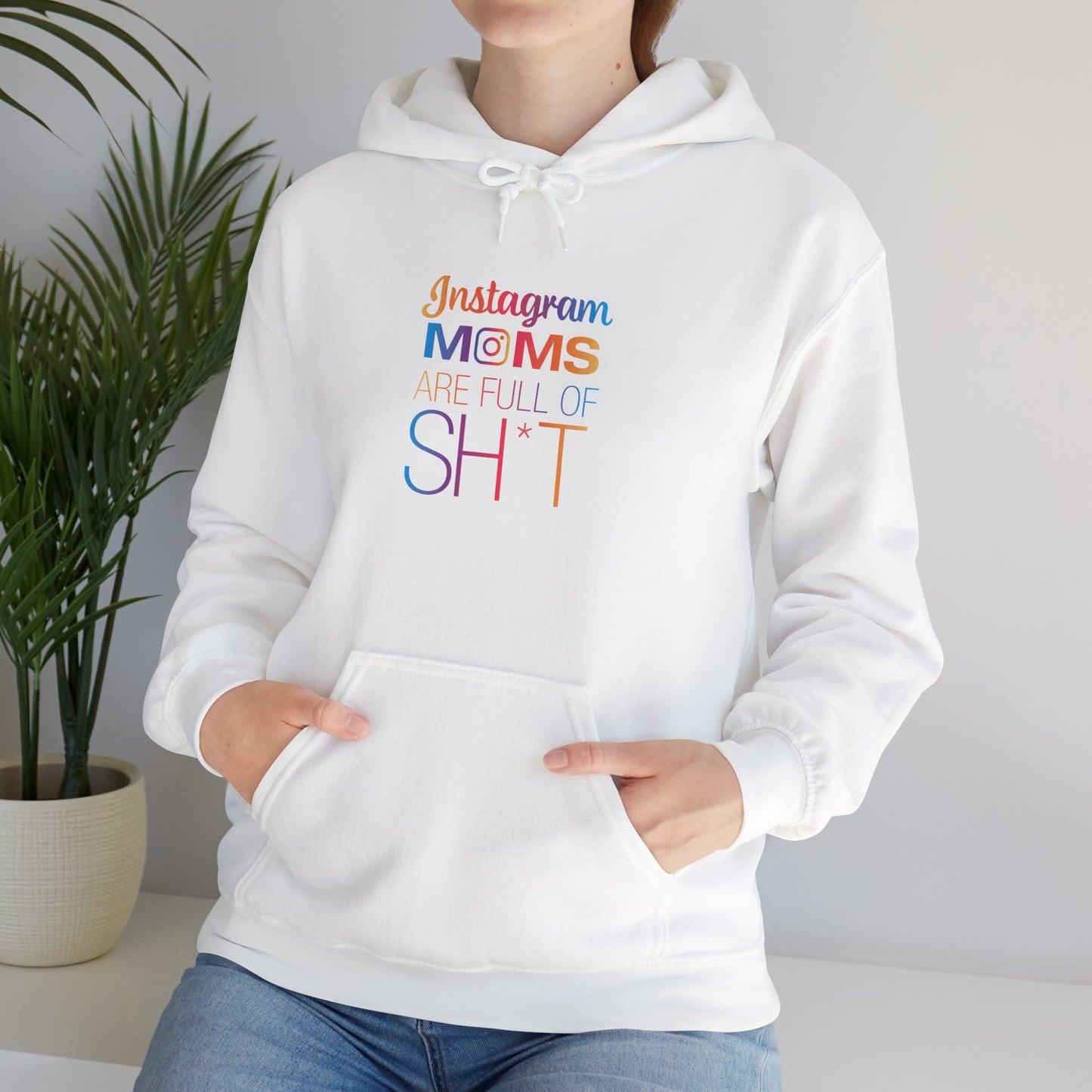 Instagram Moms Hooded Sweatshirt, Funny Mom Gift, Unisex Hoodie, Casual Wear, Gift for Her, Mother's Day Gift, Everyday Comfort