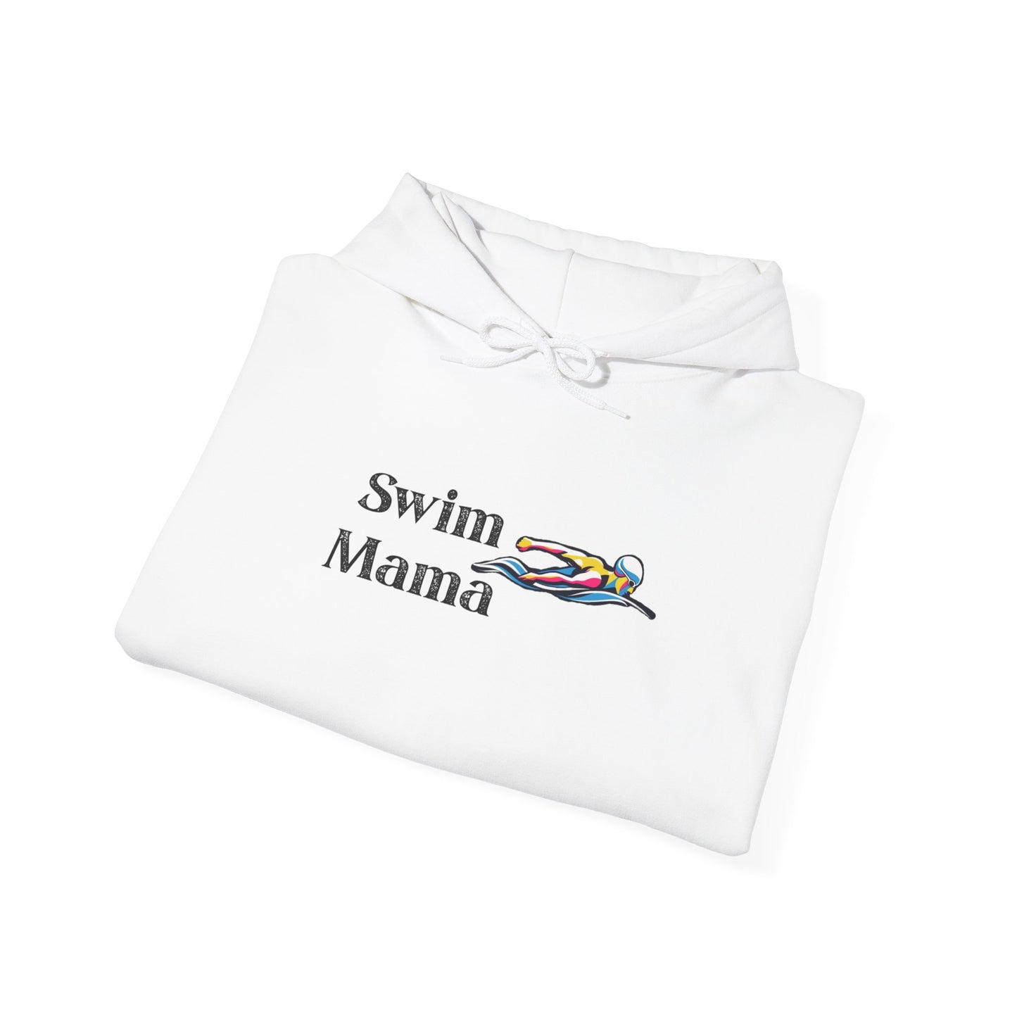 Swim Mama Hoodie - Cozy Swimwear Lover's Sweatshirt, Perfect Gift for Moms, Beach Days, Summer Holidays, Swim Class