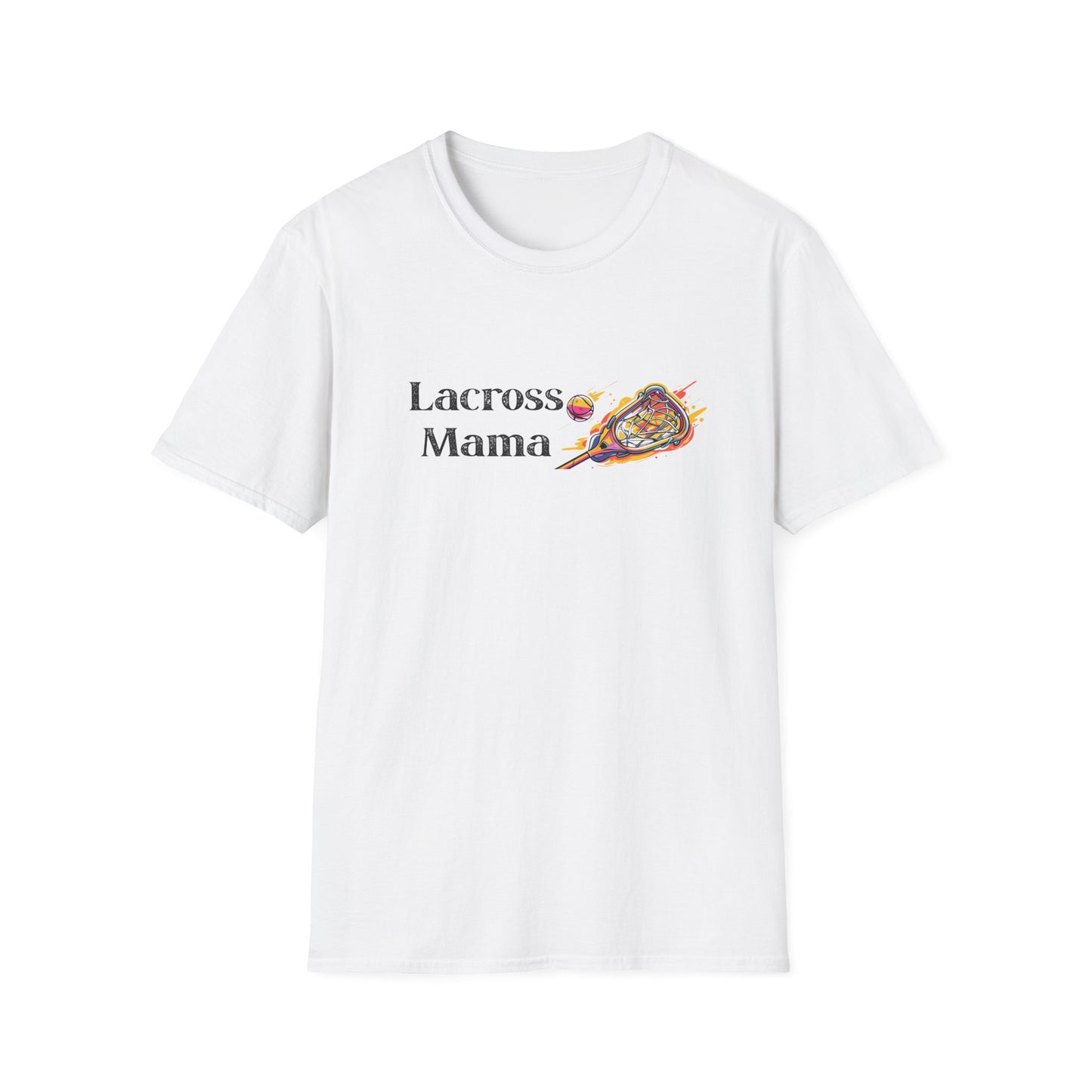 Lacrosse Mama T-Shirt, Gift for Lacrosse Moms, Softstyle Tee, Sports Apparel, Women's Casual Shirt, Mother's Day Gift