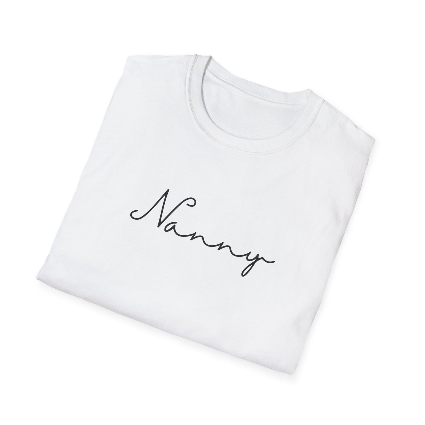 Nanny Softstyle T-Shirt for Caregivers, Gift for Grandparents, Casual Wear, Family Gatherings, Everyday Comfort
