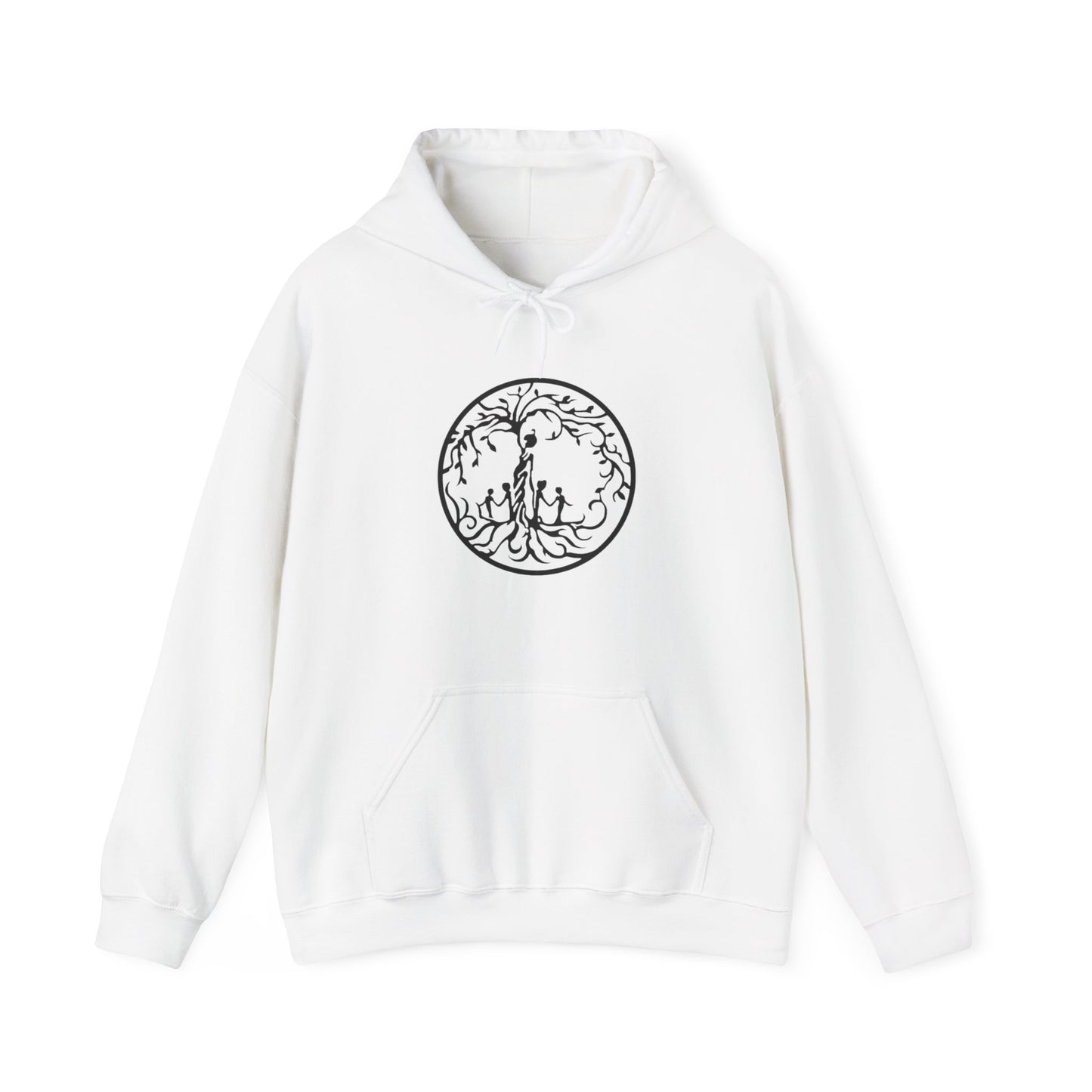 Tree of Life Four Children Hoodie, Cozy Sweatshirt for Animal Lovers, Gift for Birthdays, Holidays, Nature Lovers Apparel