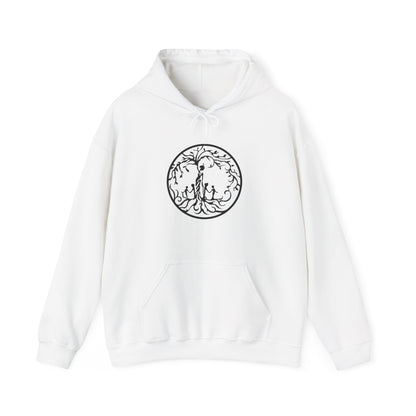 Tree of Life Four Children Hoodie, Cozy Sweatshirt for Animal Lovers, Gift for Birthdays, Holidays, Nature Lovers Apparel