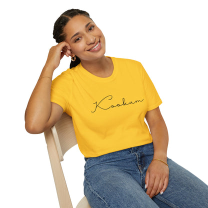 Kookum Unisex Softstyle T-Shirt, Gift for Grandmother, Mother's Day, Comfortable Casual Wear, Family Reunion, Birthday Gift