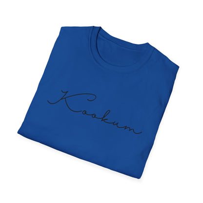 Kookum Unisex Softstyle T-Shirt, Gift for Grandmother, Mother's Day, Comfortable Casual Wear, Family Reunion, Birthday Gift