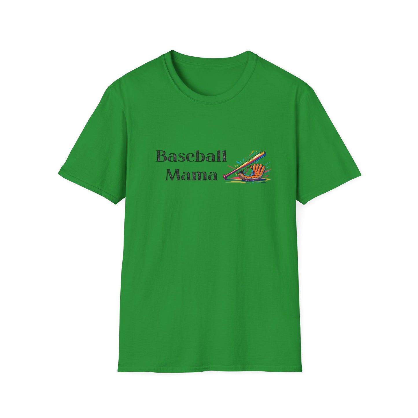 Baseball Mama Unisex Softstyle T-Shirt, Perfect for Game Day, Sports Fan Gift, Mother's Day, Casual Wear, Baseball Enthusiasts