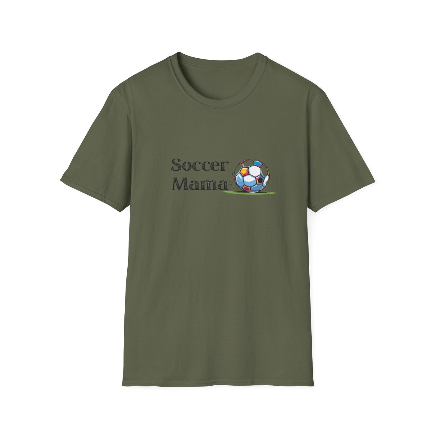 Soccer Mama T-Shirt | Unisex Softstyle Tee for Sports Moms, Gift for Soccer Lovers, Casual Wear, Team Spirit, Birthday Present