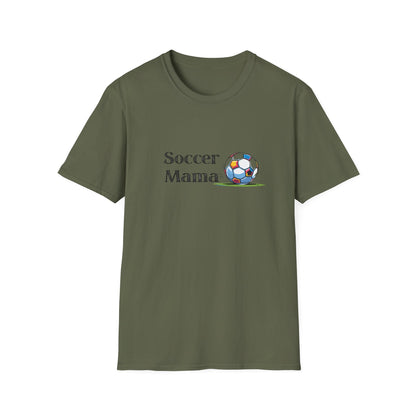 Soccer Mama T-Shirt | Unisex Softstyle Tee for Sports Moms, Gift for Soccer Lovers, Casual Wear, Team Spirit, Birthday Present