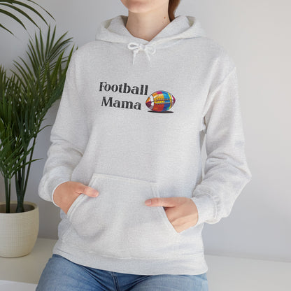 Football Mama Hooded Sweatshirt, Unisex Hoodie for Sports Moms, Gift for Football Lovers, Cozy Athletic Apparel, Game Day Outfit